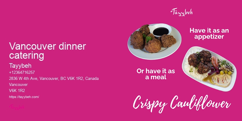 Vancouver catering with diverse cuisines