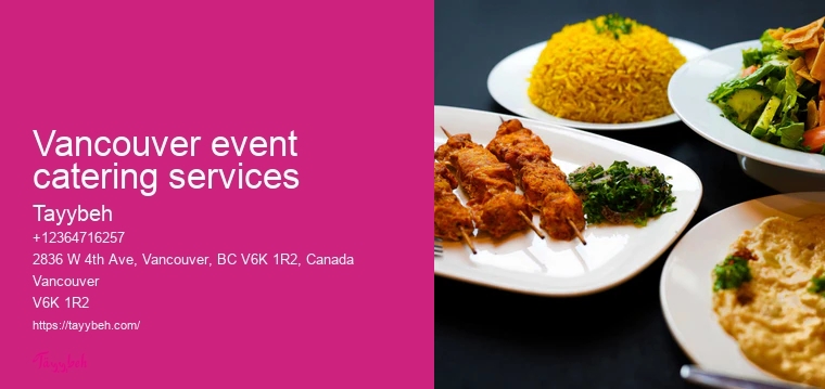 Healthy Catering Menu Vancouver