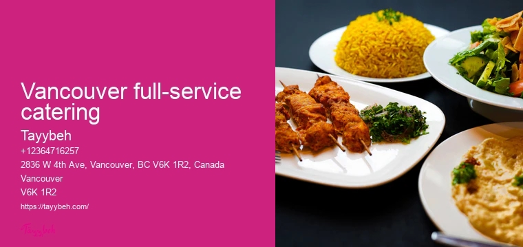 Professional catering services Vancouver