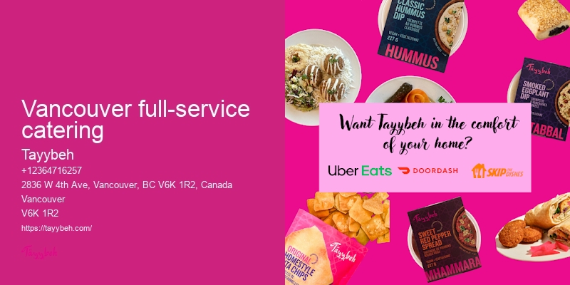 Premium catering services Vancouver