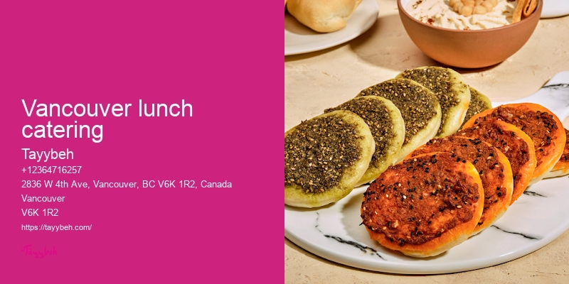 Syrian Cuisine for Events Vancouver
