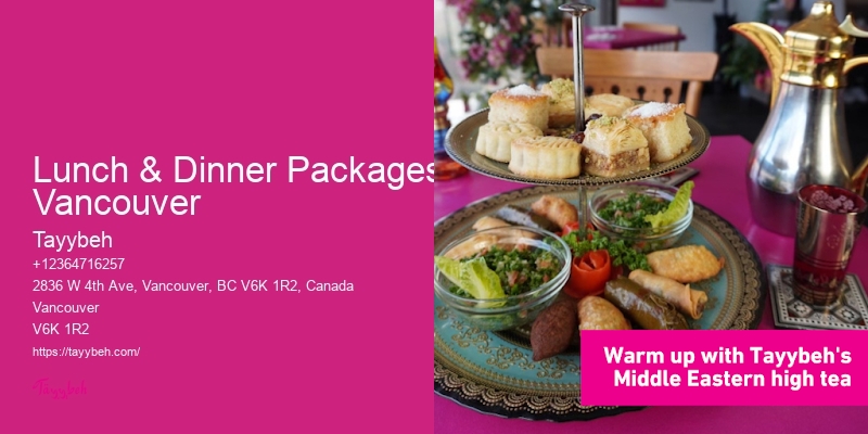 Lunch & Dinner Packages Vancouver