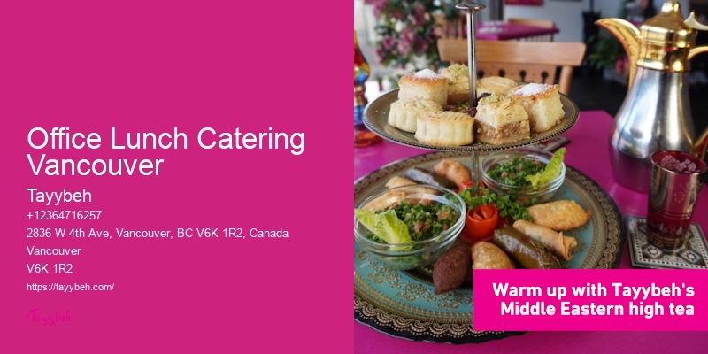 Office Lunch Catering Vancouver