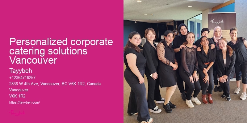 Personalized corporate catering solutions Vancouver