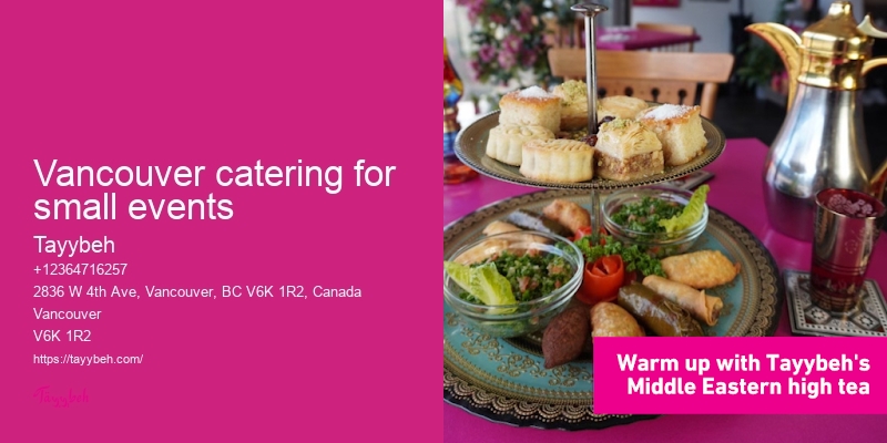 Vancouver catering for small events