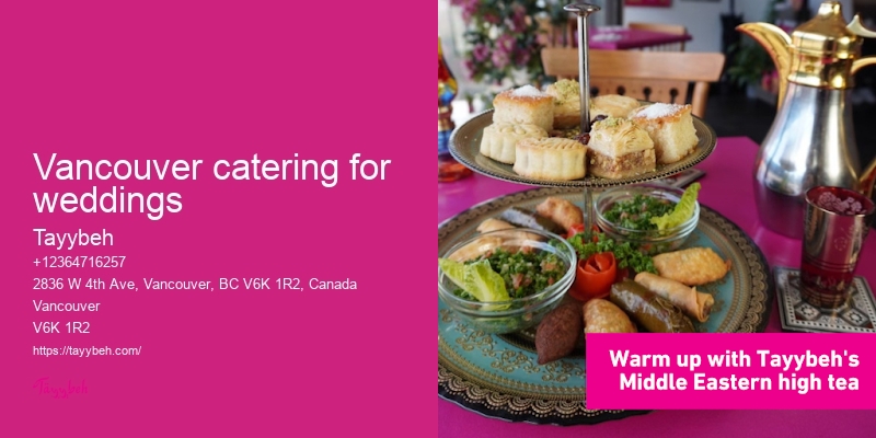 Vancouver catering for weddings
