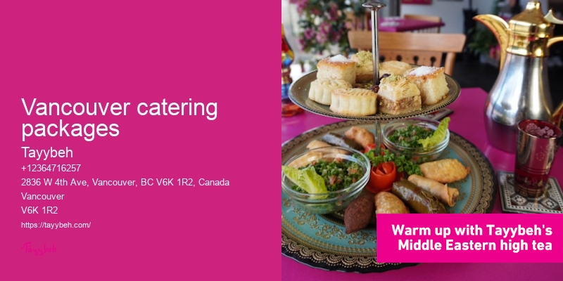 Vancouver catering packages