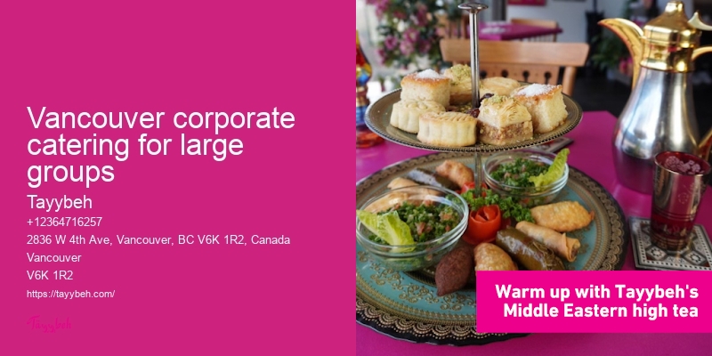 Vancouver corporate catering for large groups