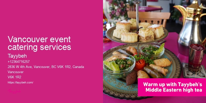 Vancouver event catering services