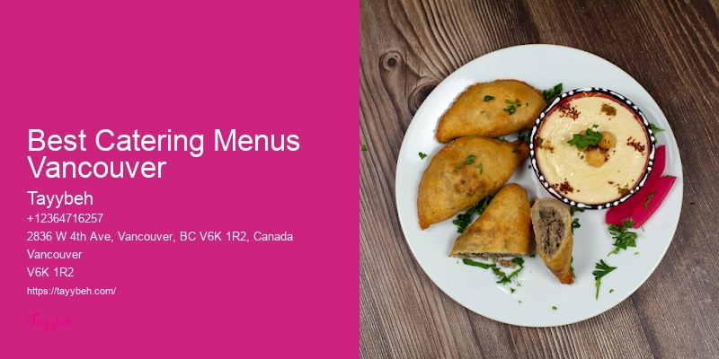 Best Catering Menus Vancouver