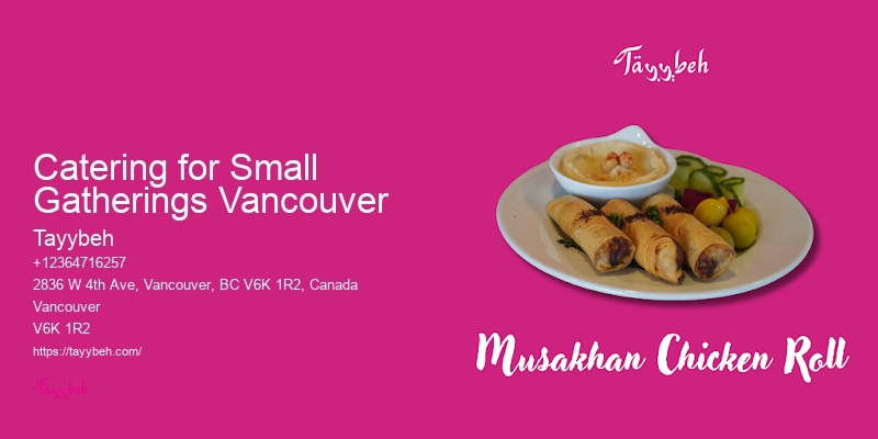 Syrian cuisine Vancouver catering