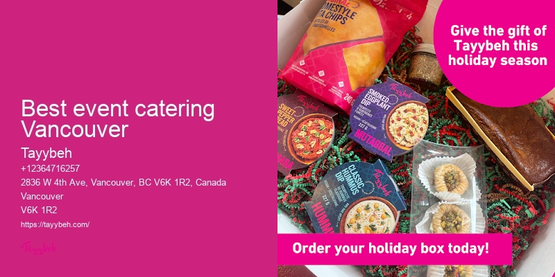 Best event catering Vancouver