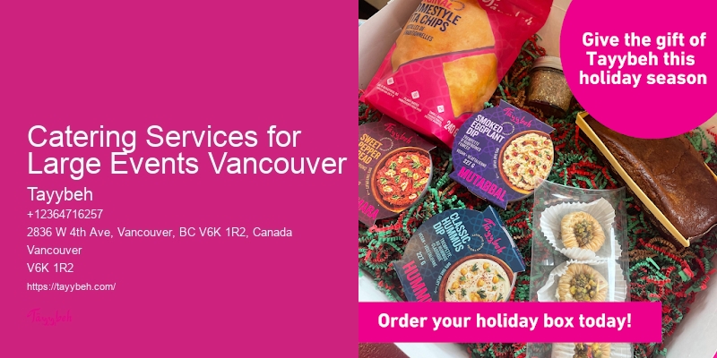 Catering Services for Large Events Vancouver