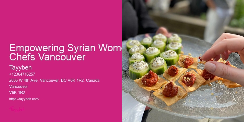 Empowering Syrian Women Chefs Vancouver