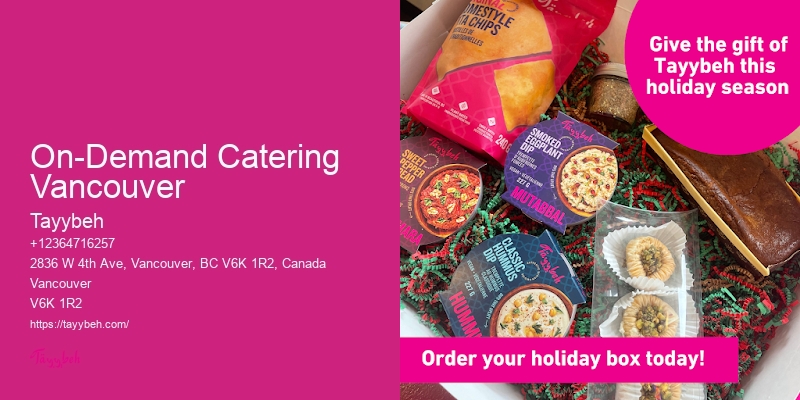 On-Demand Catering Vancouver