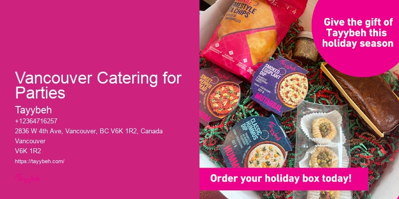 Vancouver Catering for Parties