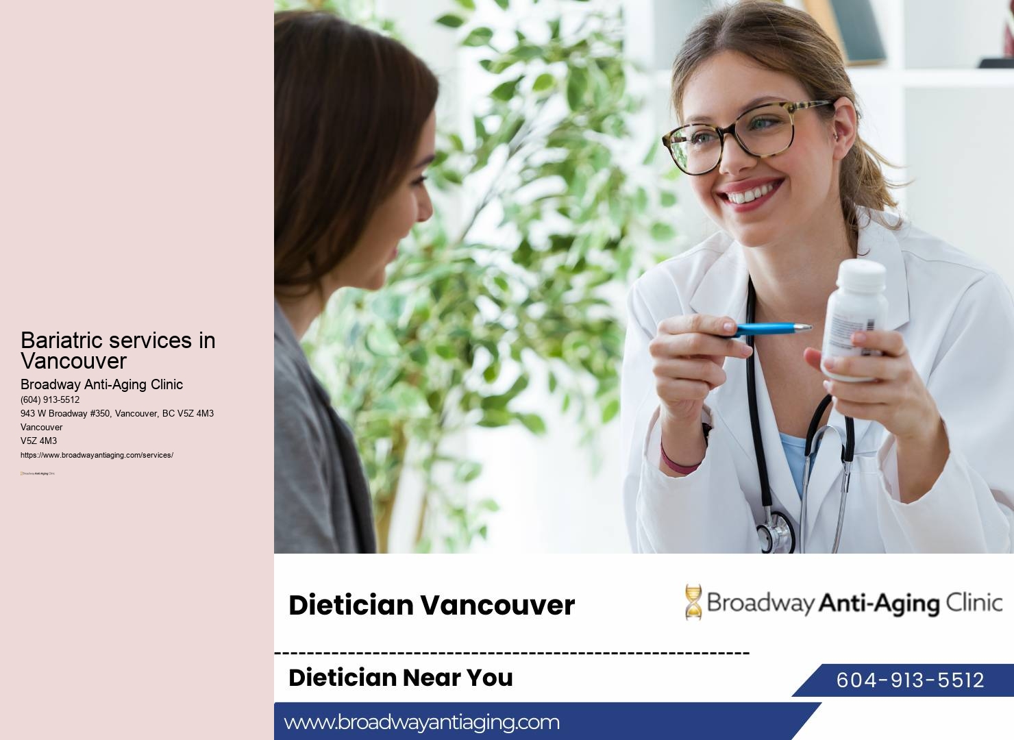 Customized Weight Management Plans Vancouver BC