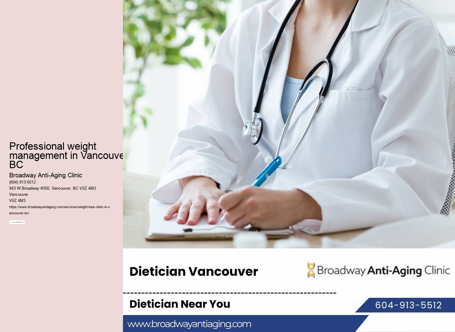 Vancouver BC nutrition and diet counseling