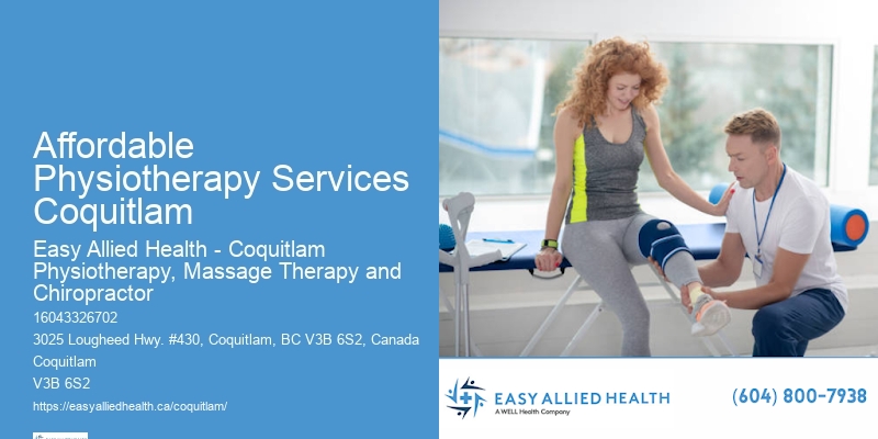 Experienced Physiotherapists Affordable Physiotherapy Services Coquitlam