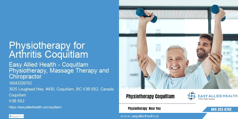 Physiotherapy for Arthritis Coquitlam Injury Rehabilitation Physiotherapy