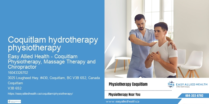 Coquitlam hydrotherapy physiotherapy physio treatment plans
