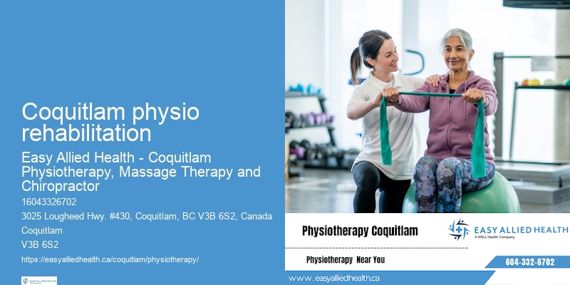 Coquitlam physio rehabilitation physiotherapy for senior chronic conditions