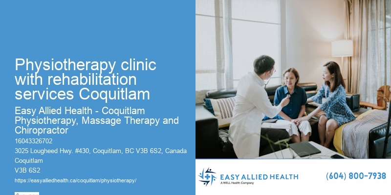 Physiotherapy clinic with rehabilitation services Coquitlam physiotherapy for frozen shoulder
