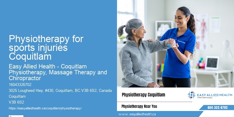 Physiotherapy for sports injuries Coquitlam physiotherapy patient education