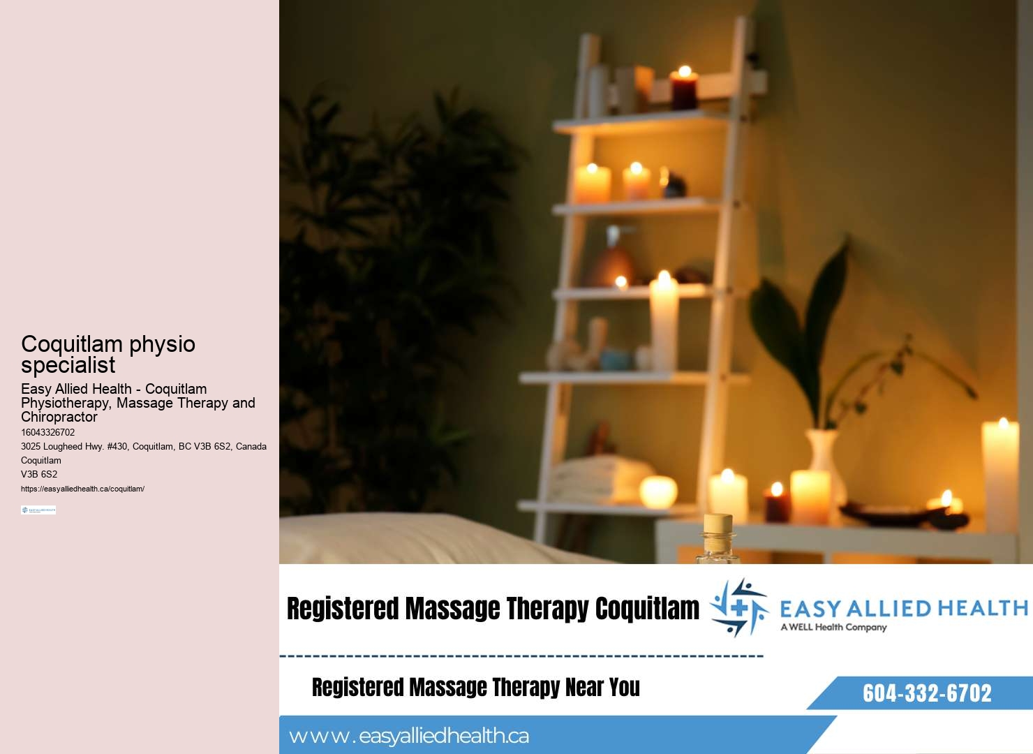 Coquitlam physiotherapy for self-management strategies