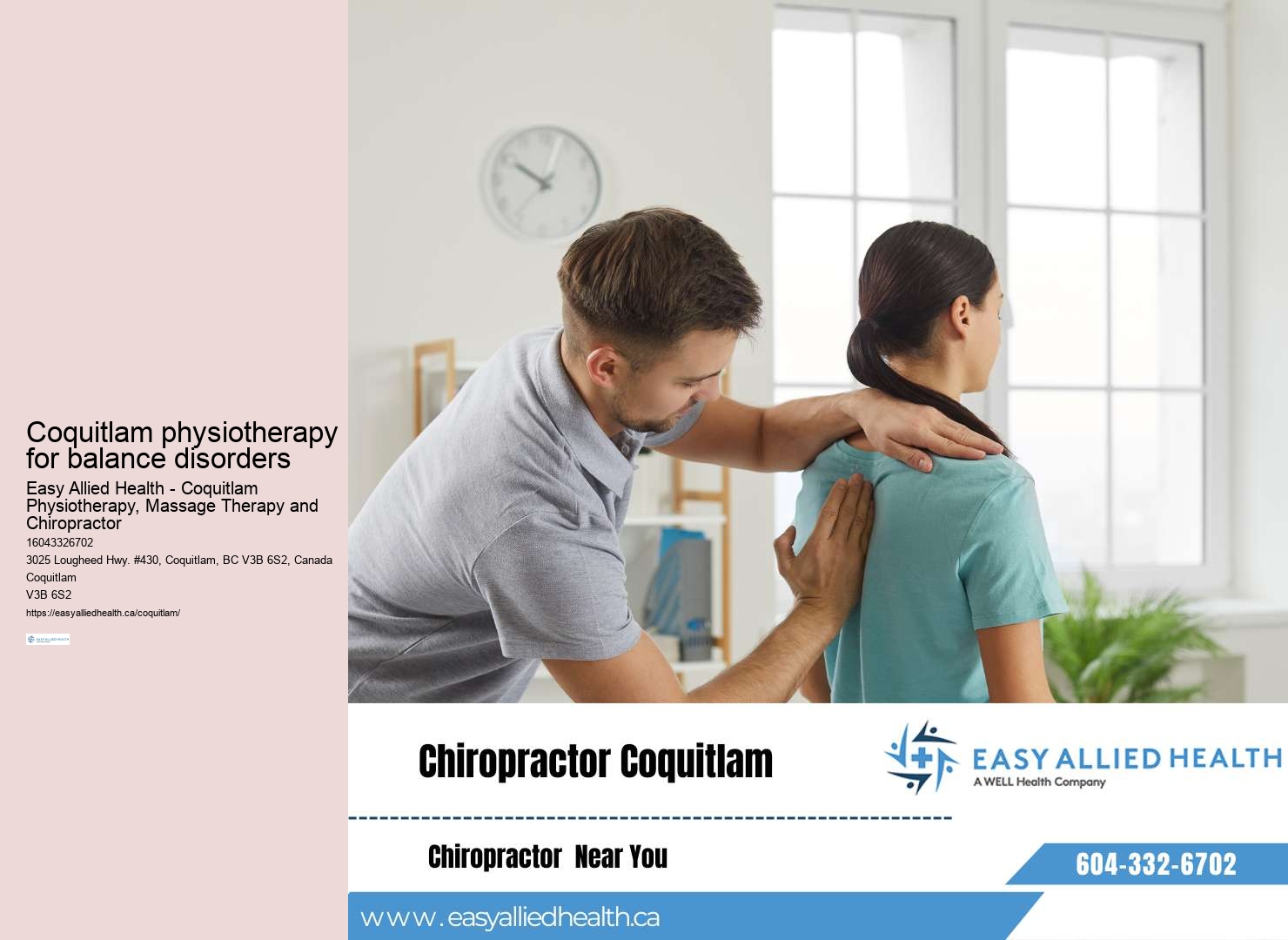 Coquitlam physiotherapy for shoulder pain