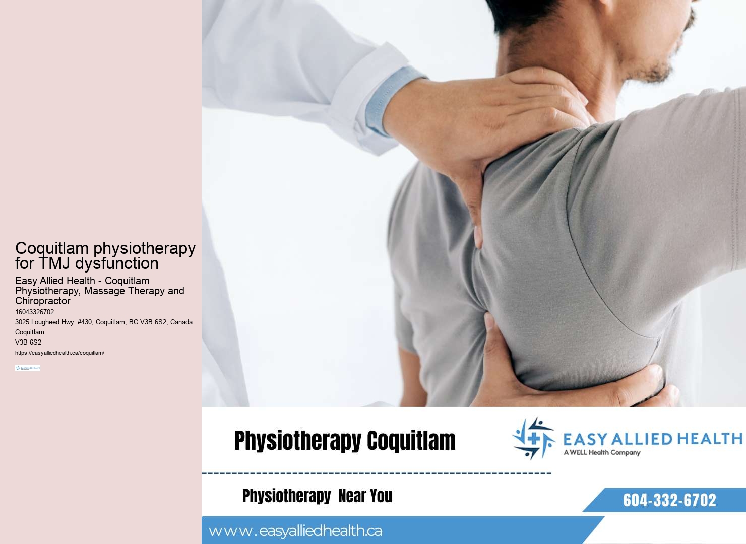 Effective TMJ relief therapies Coquitlam