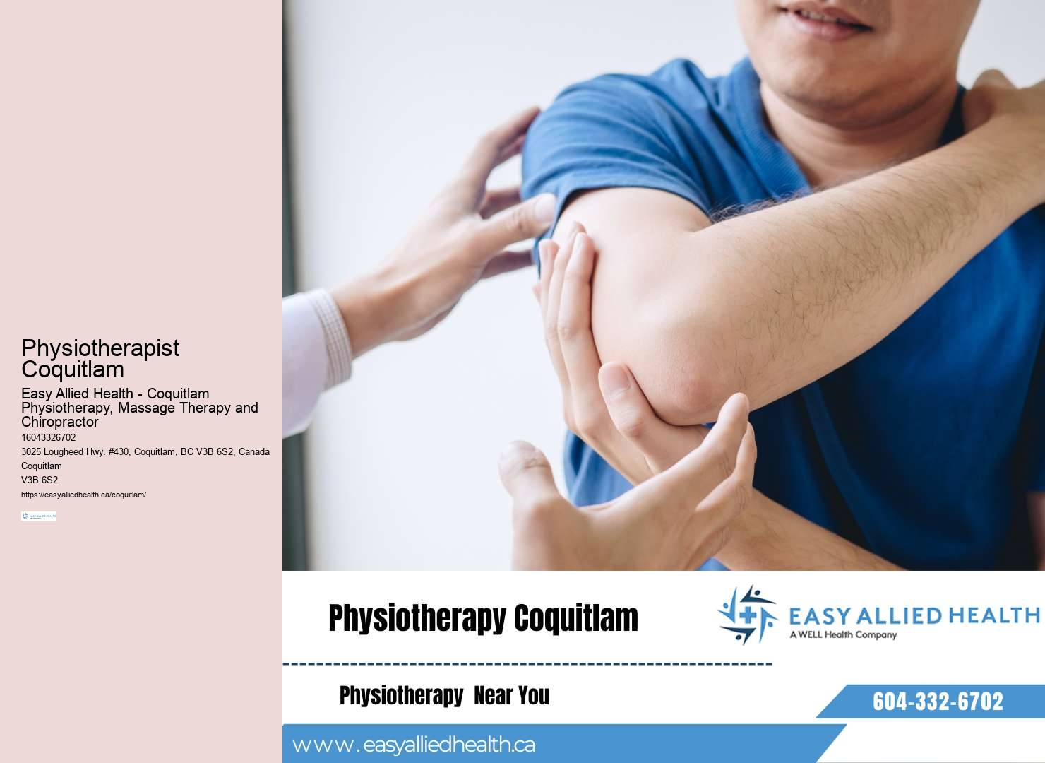 Coquitlam physiotherapy for nutrition counseling