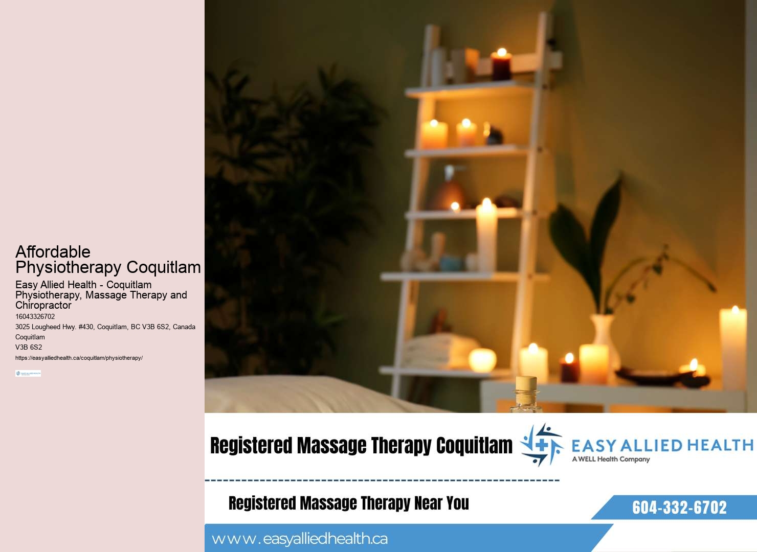 Coquitlam Physiotherapy online booking