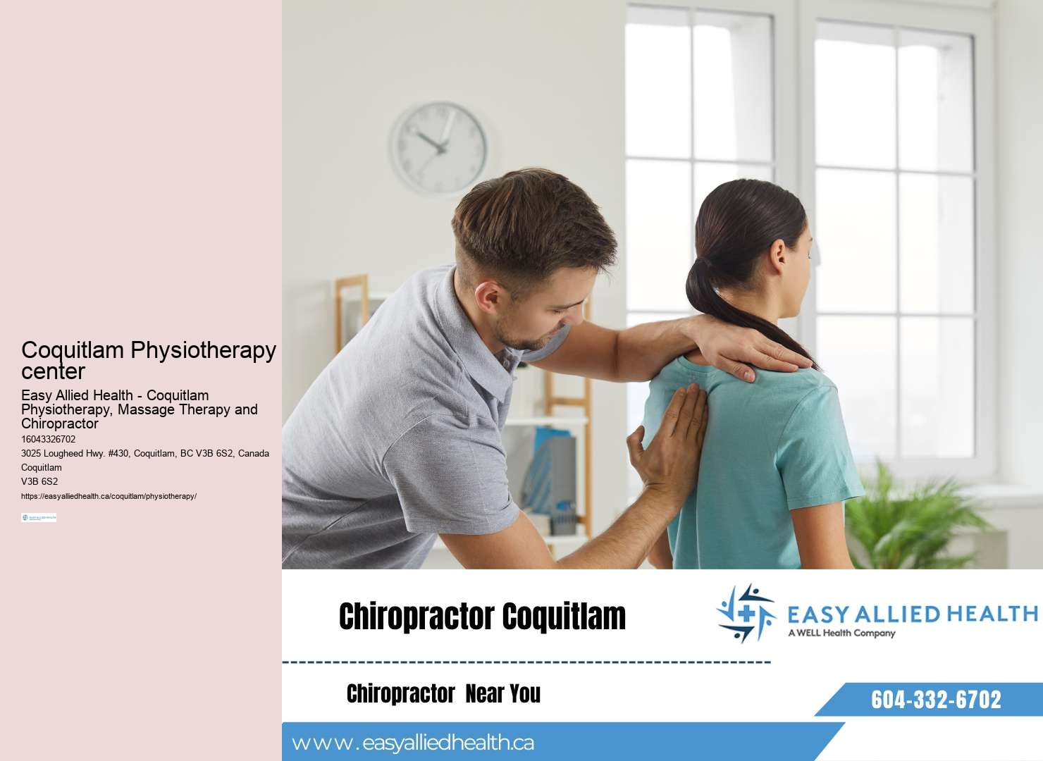 Coquitlam Physiotherapy recovery plans
