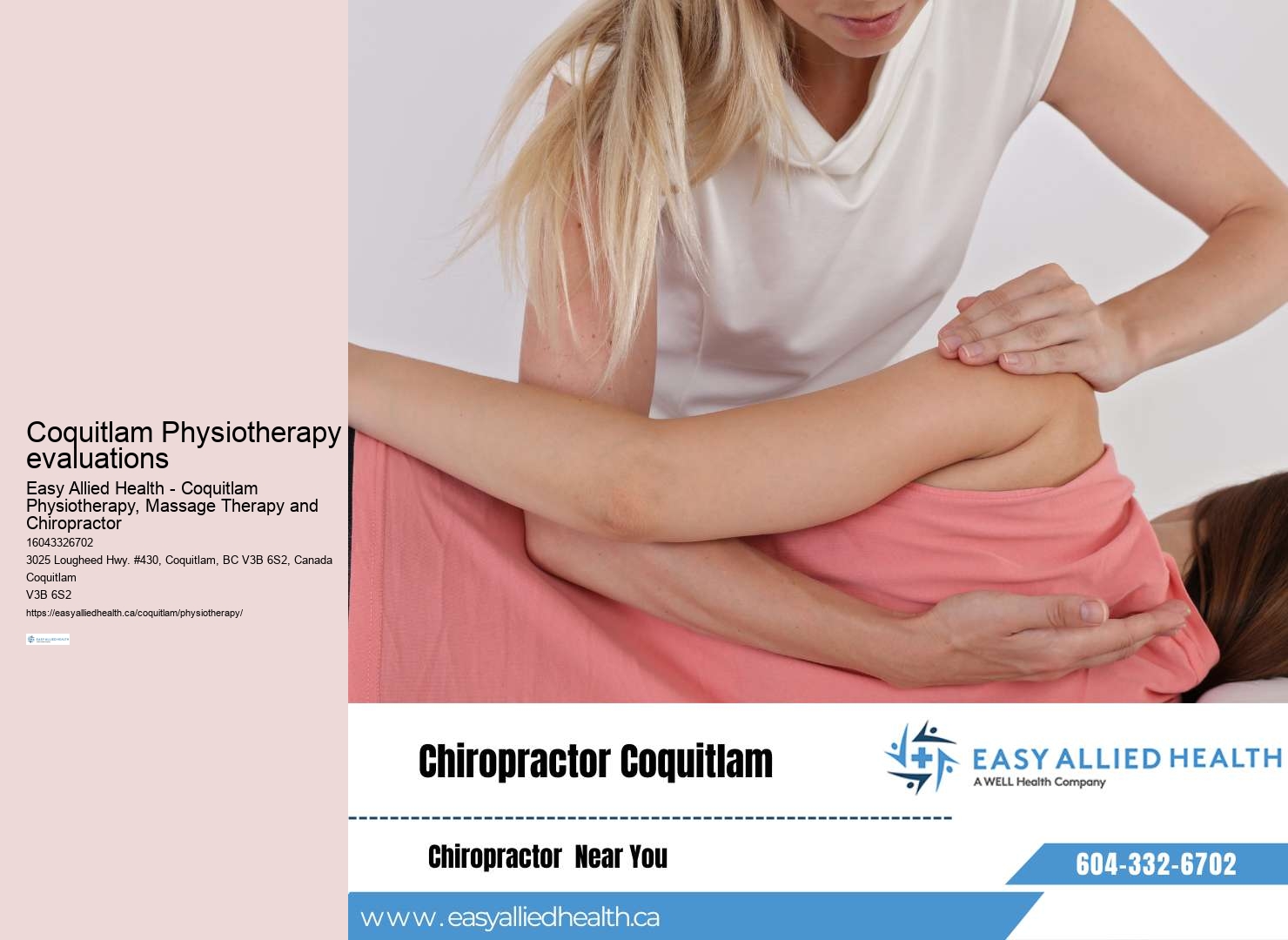 Coquitlam Physiotherapy locations near me
