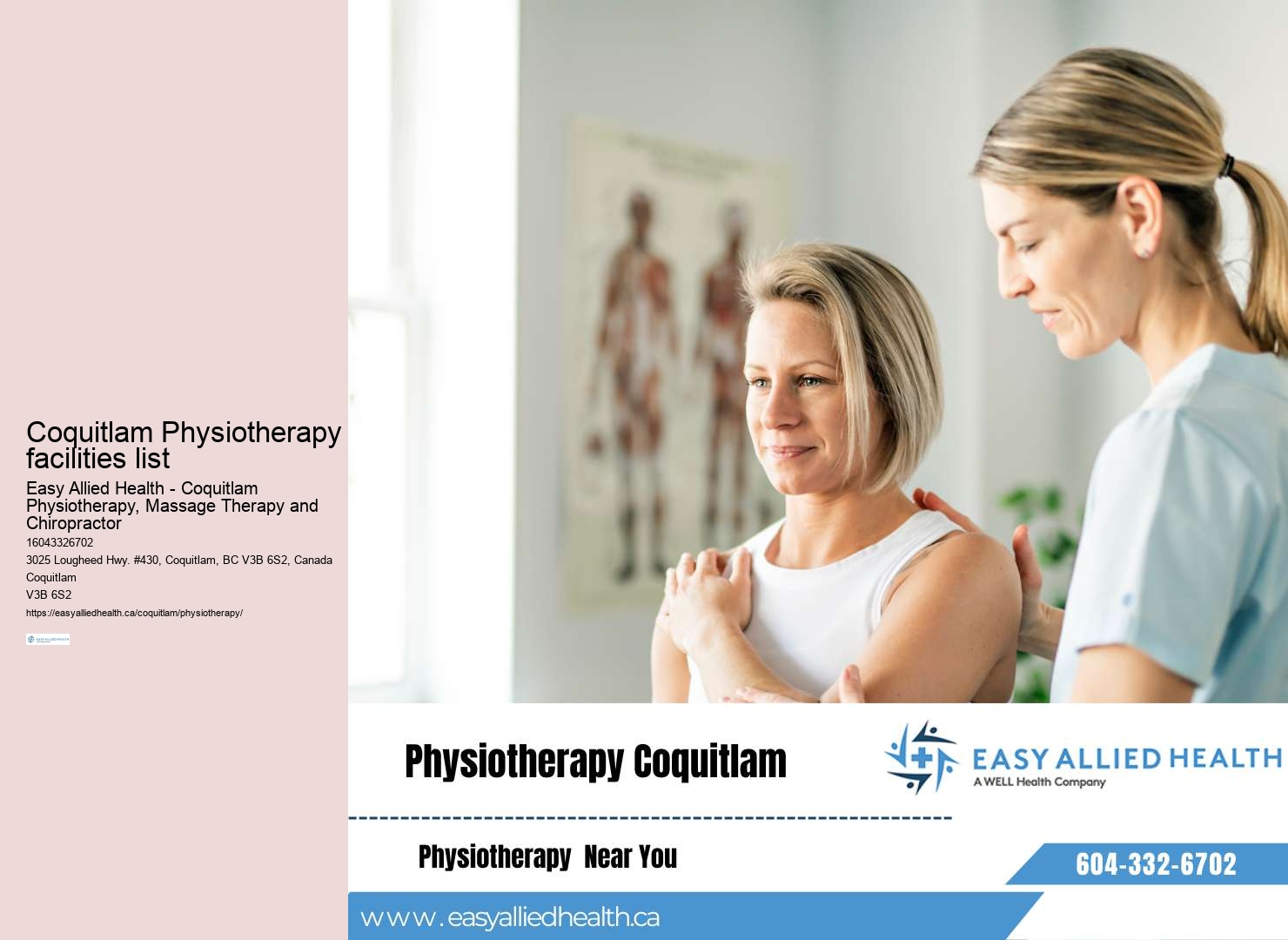 Coquitlam physiotherapy for scoliosis