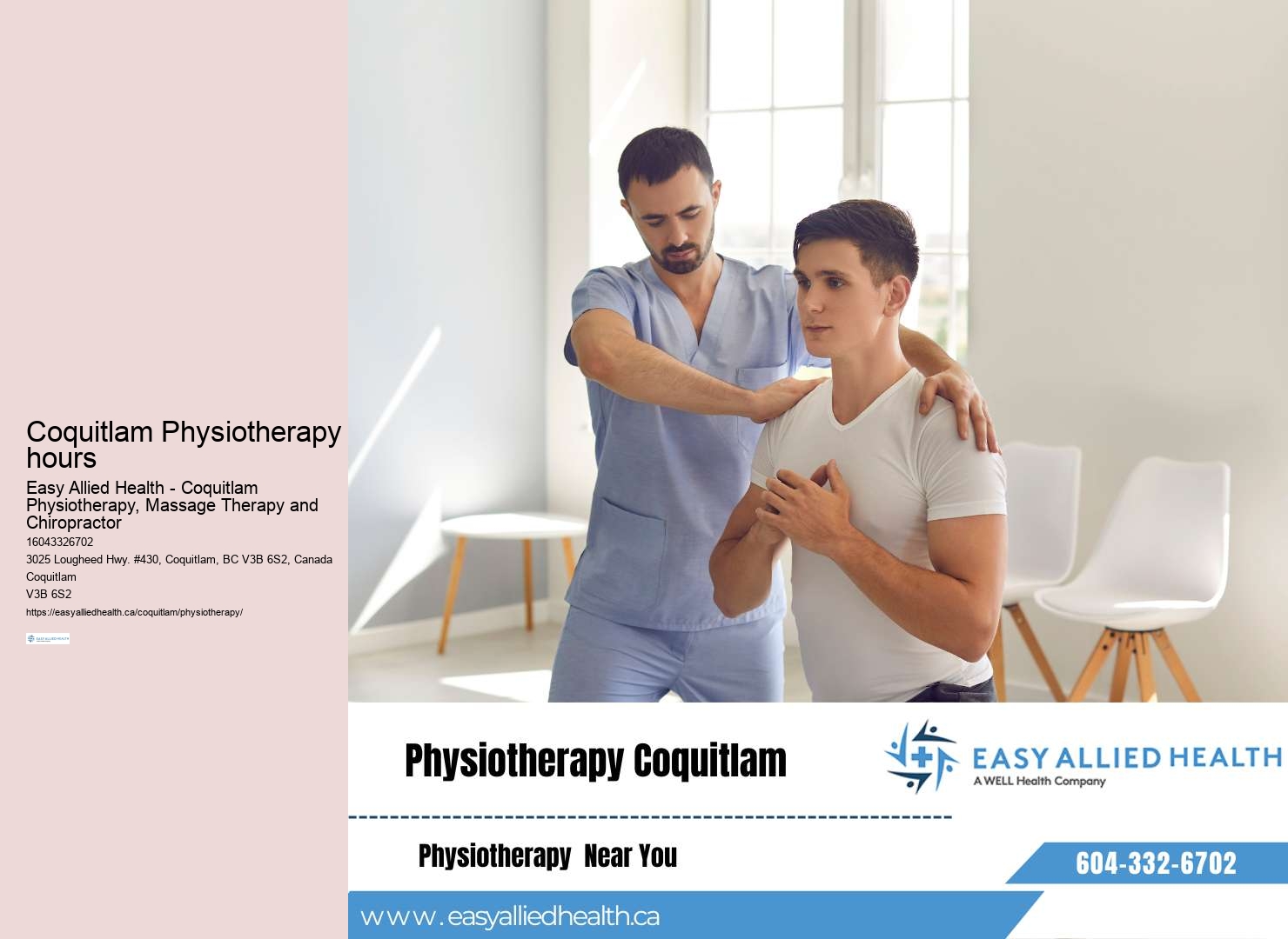 Exercise therapy programs Coquitlam