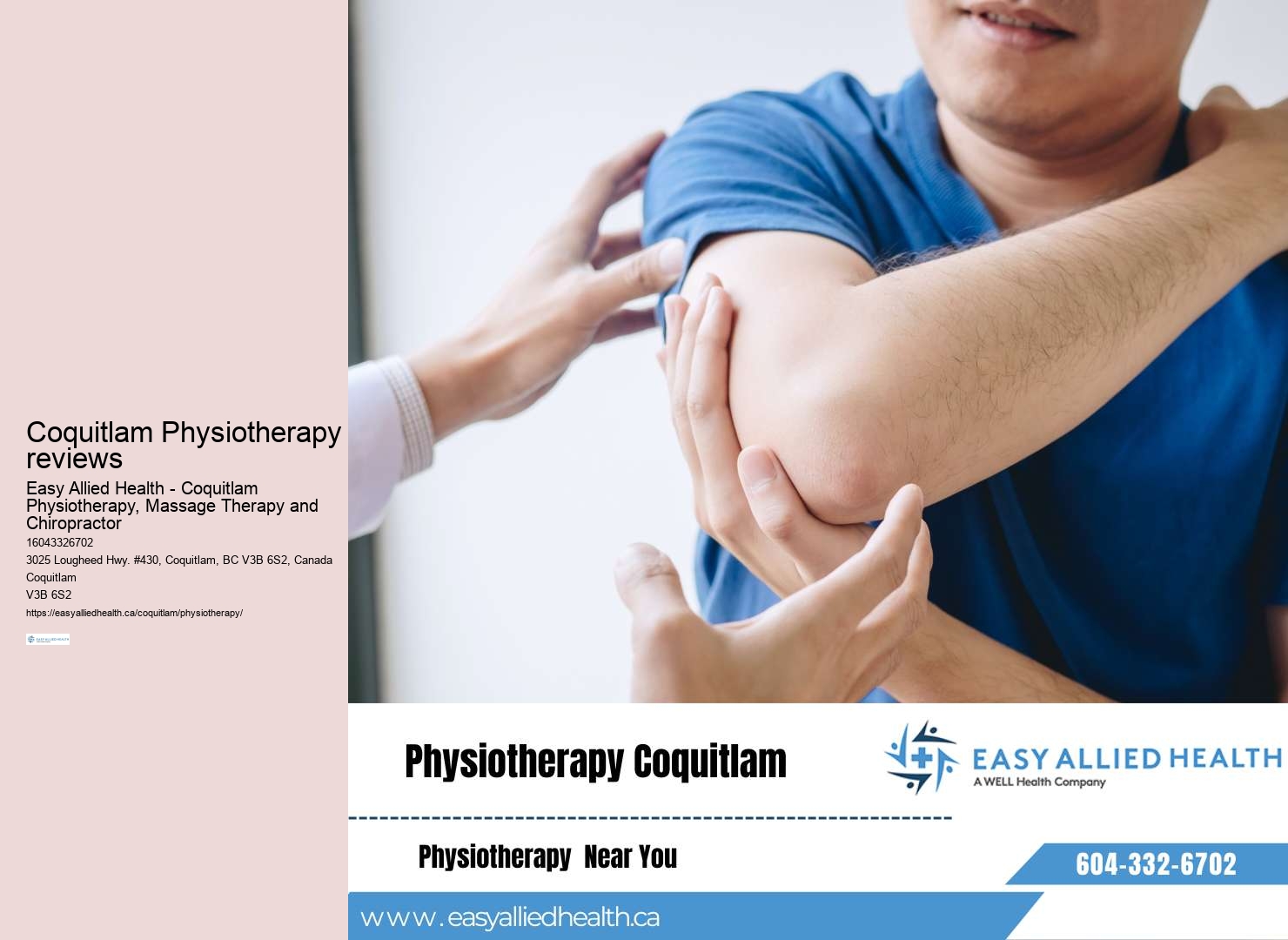 Physiotherapy clinics Coquitlam