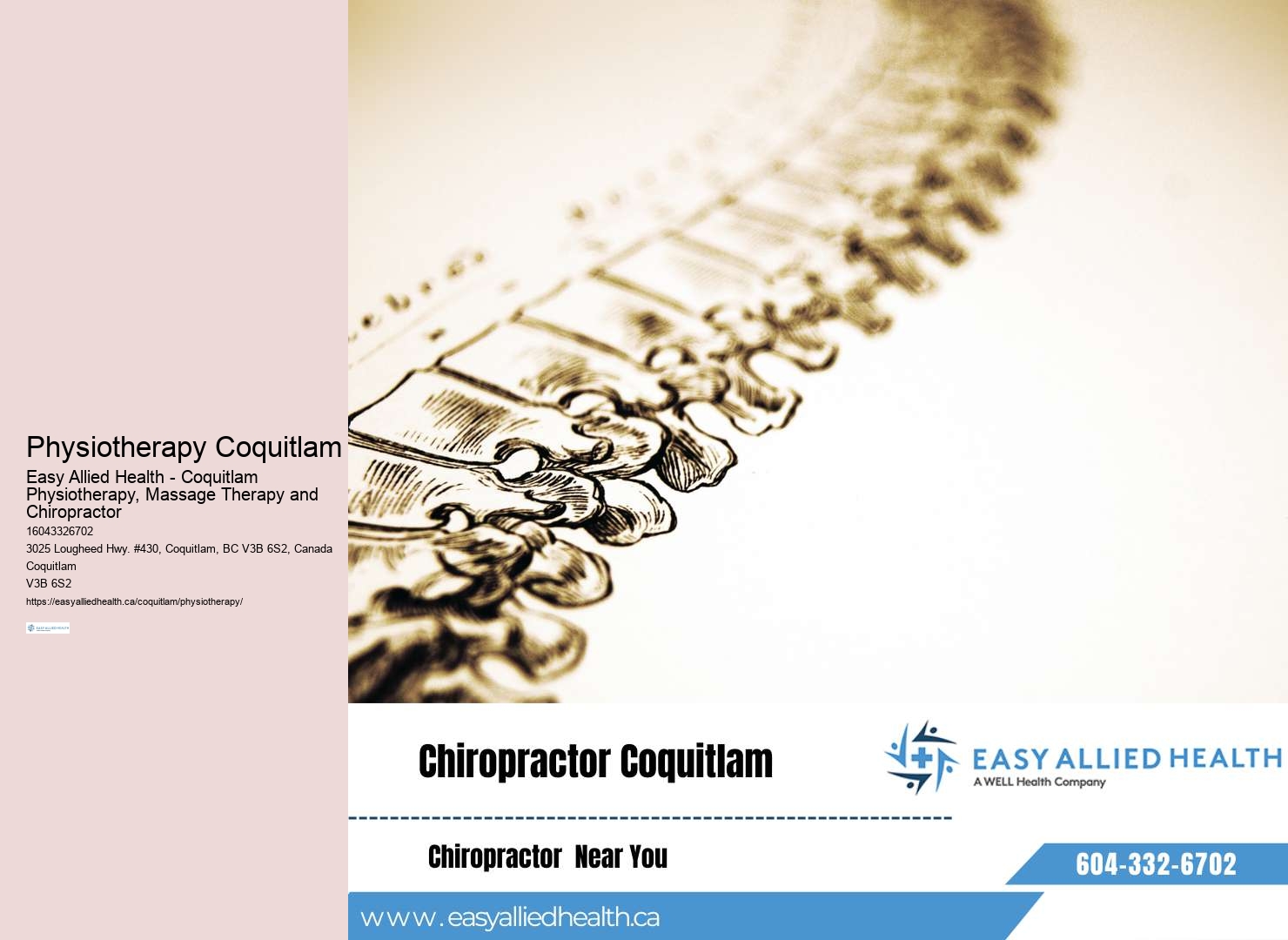 Coquitlam Physiotherapy patient care