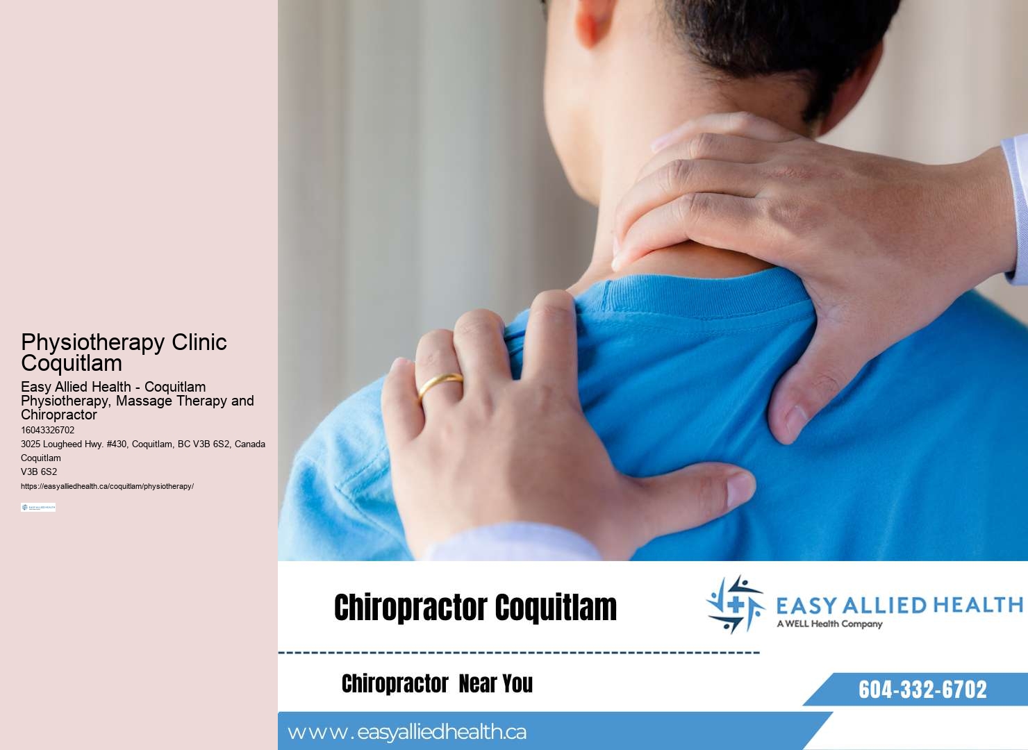 Coquitlam Physiotherapy online consultations