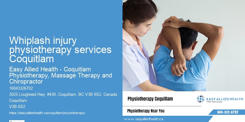 whiplash injury physiotherapy services Coquitlam