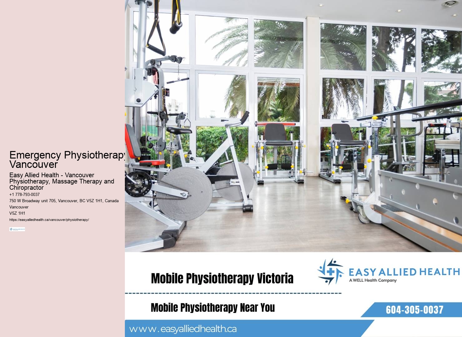 Emergency Physiotherapy Vancouver