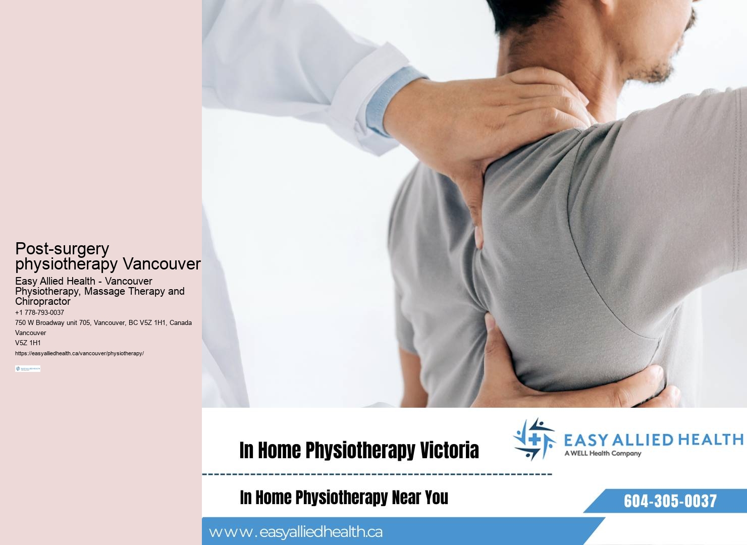 Knee surgery physiotherapy Vancouver