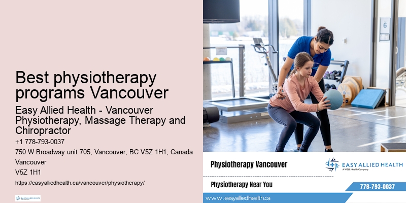 Personalized physiotherapy rehabilitation in Best physiotherapy programs Vancouver