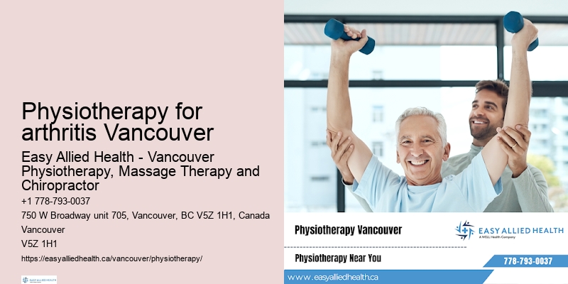 Quick physiotherapy booking Physiotherapy for arthritis Vancouver