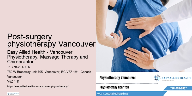 Advanced physiotherapy equipment Post-surgery physiotherapy Vancouver