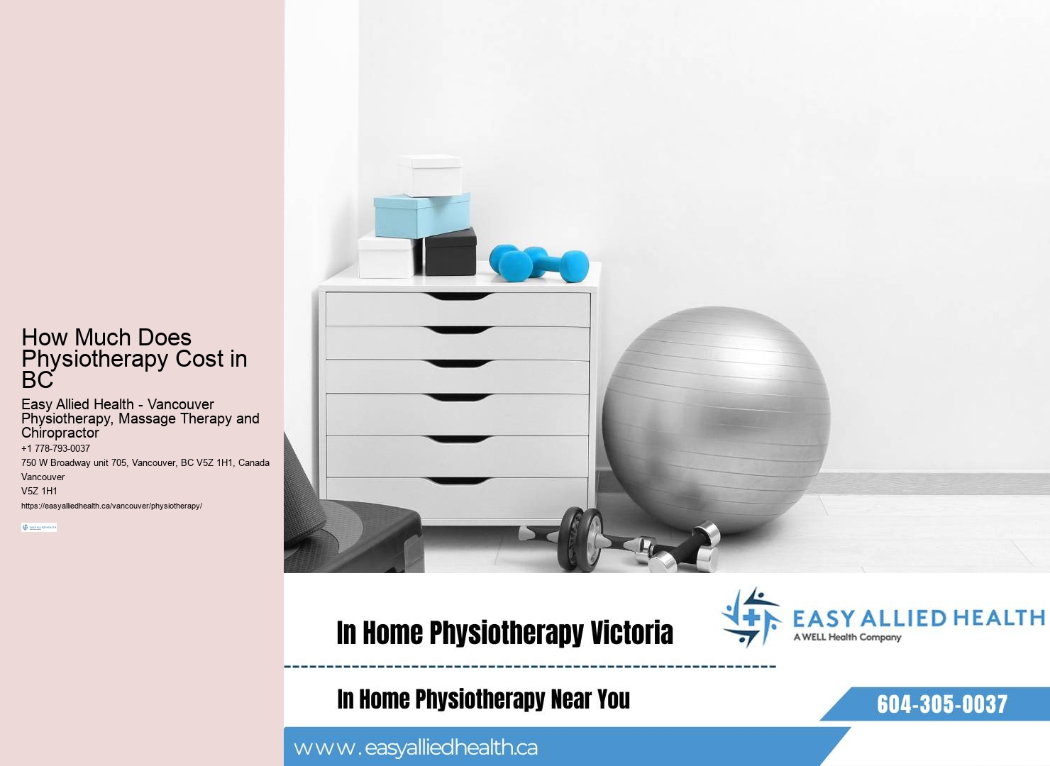 Telehealth physiotherapy services Vancouver