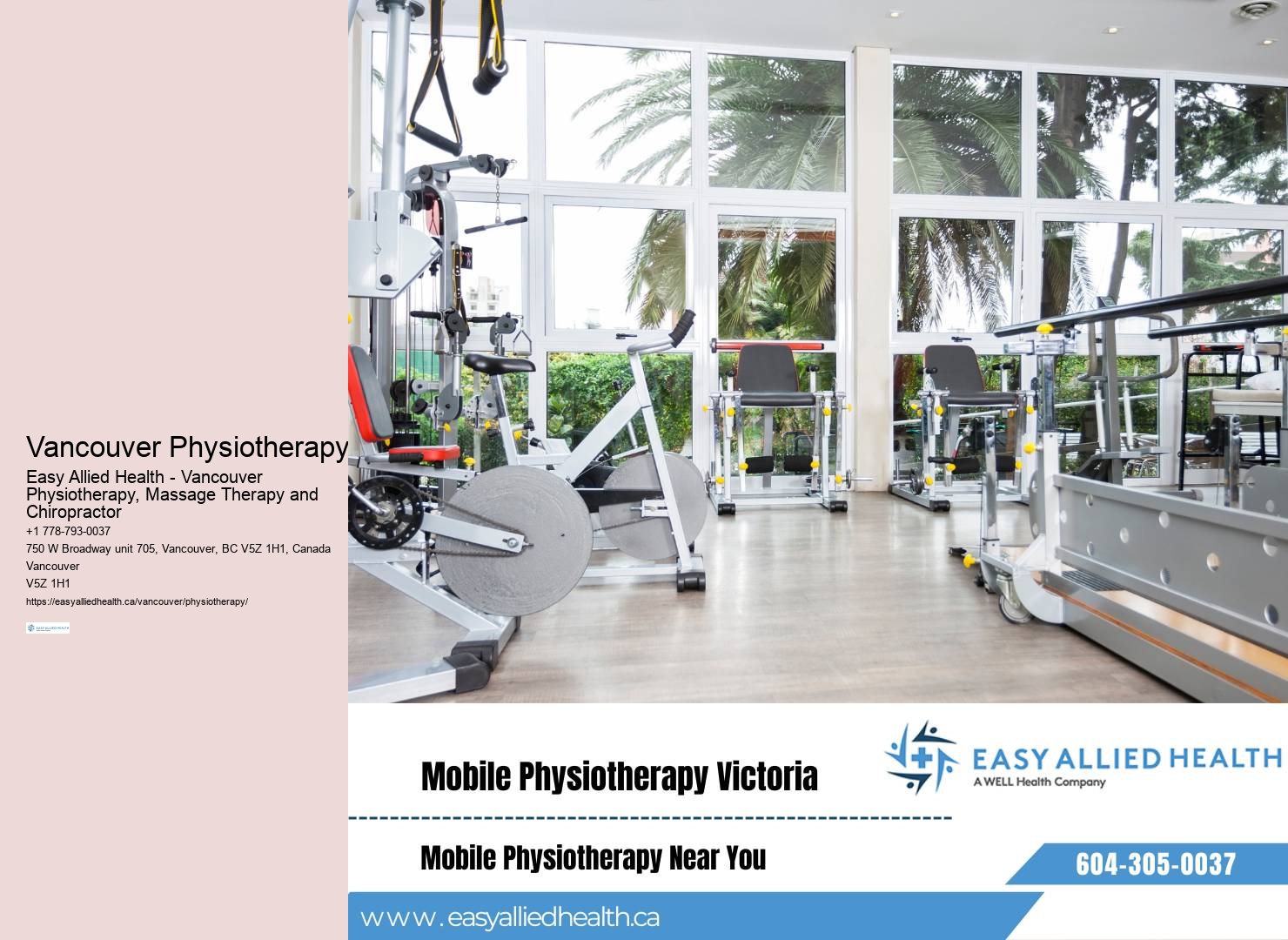 Physiotherapy experts in Vancouver