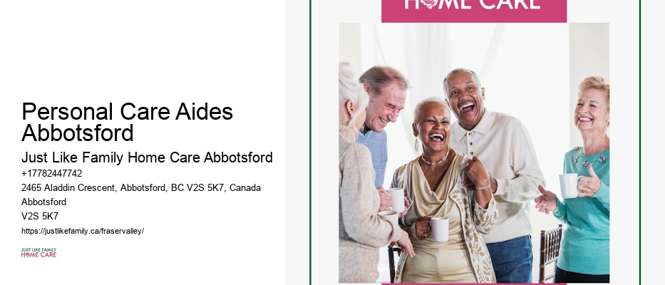 Senior Health and Wellness Personal Care Aides Abbotsford