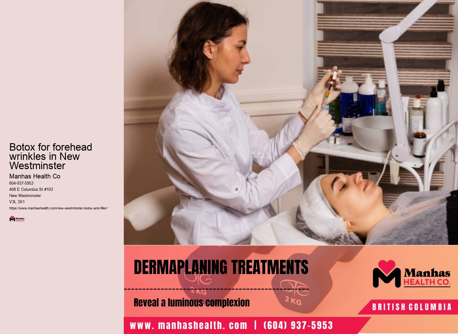 Botox injections for men in New Westminster
